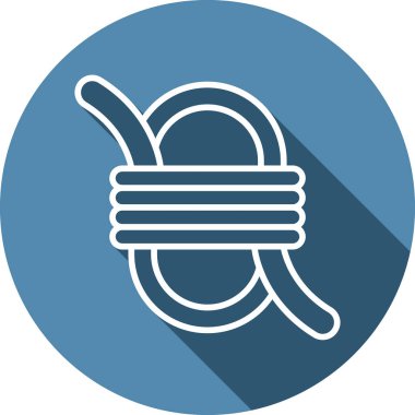 İp düğüm, vektör illüstrasyonuna bağlandı 