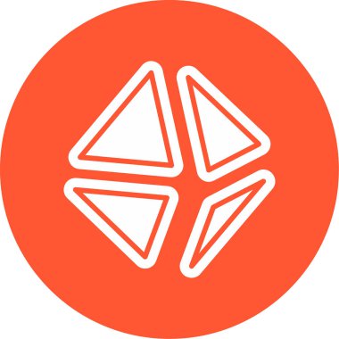 soyut sekizgen şekil ağ simgesi