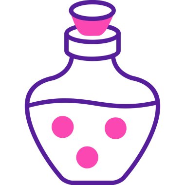 İksir ağı simgesi, vektör illüstrasyonu