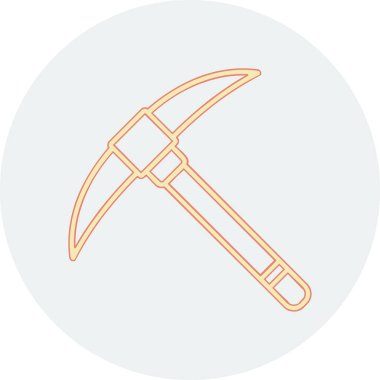 Kazma ağ simgesi, vektör illüstrasyonu                              