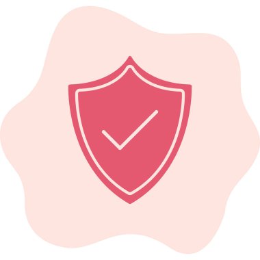 kalkan simgesi web basit illüstrasyon