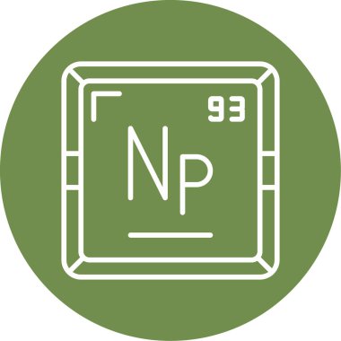 Periyodik tablo simgesinin Neptunyum kimyasal elementi