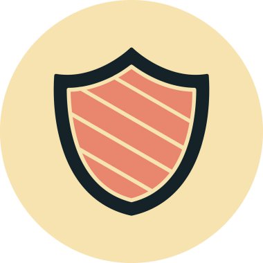 kalkan simgesi web basit illüstrasyon