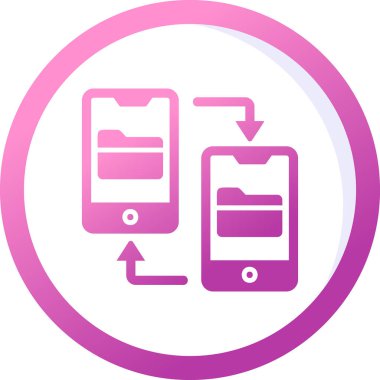 vector illustration of File Transfer modern icon            