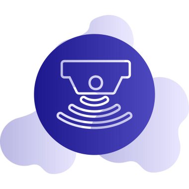 sensör simgesi, vektör illüstrasyonu basit tasarım