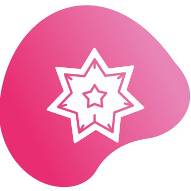 yıldız web simgesi basit illüstrasyon 