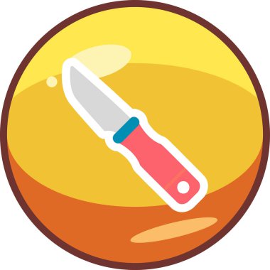 bıçak simgesi vektör illüstrasyonu