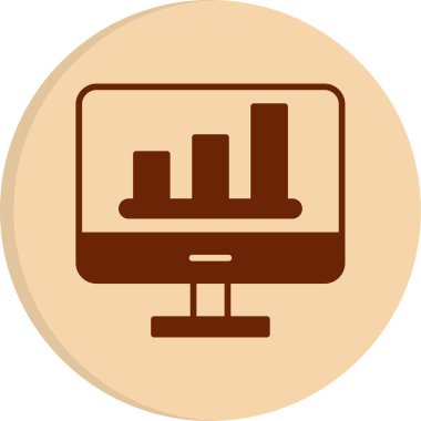 Analiz web simgesi, vektör illüstrasyonu