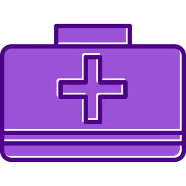 İlk yardım çantası vektör çizim 