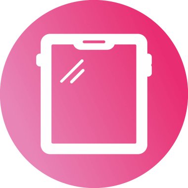 tablet. Web simgesi basit illüstrasyon 