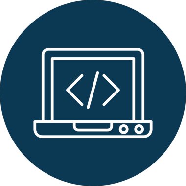 dizüstü bilgisayar simgesi, vektör illüstrasyonu basit tasarım