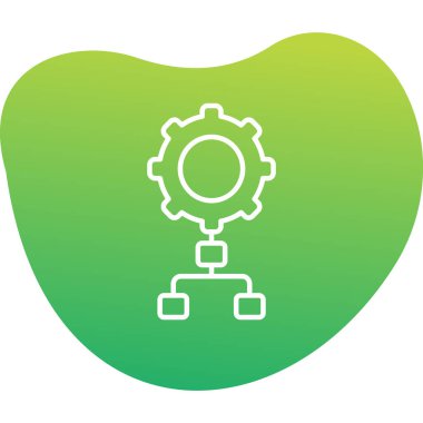 Uygulama süreci simgesi, vektör illüstrasyonu basit tasarım