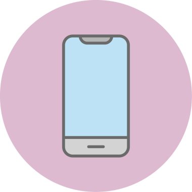 Akıllı telefon. Web simgesi basit illüstrasyon 