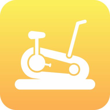 Sabit Bisiklet simge vektör çizim