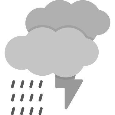 Fırtına web simgesi, vektör çizim 