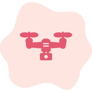 5g Drone simgesi, vektör illüstrasyonu, basit tasarım