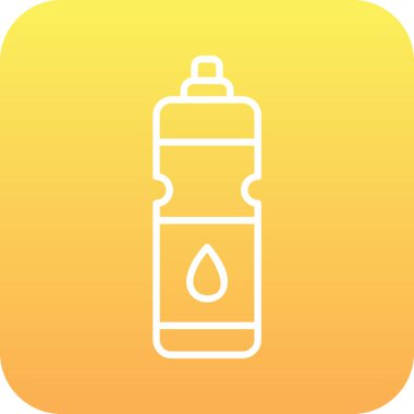 Su şişesi. Web simgesi basit illüstrasyon