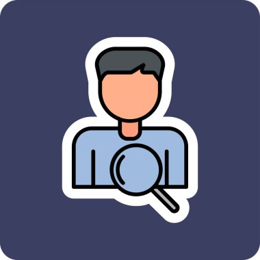 Seçim Süreci Web simgesi vektör illüstrasyonu