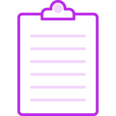 Onay listesi düz simgesi 