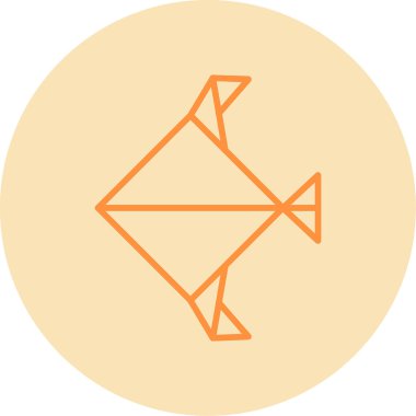 kağıt balık, geometrik tasarım elementi