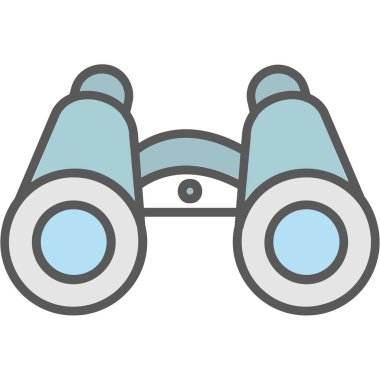 dürbün web simgesi, vektör çizim 