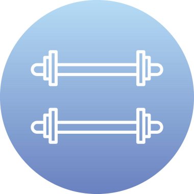 Ağırlıklandırılmış çubuk simgesi web basit illüstrasyon