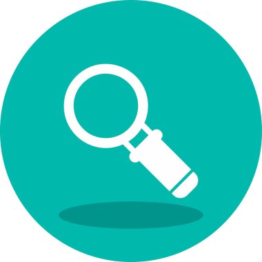 Büyütme cam simgesi, vektör illüstrasyonu 