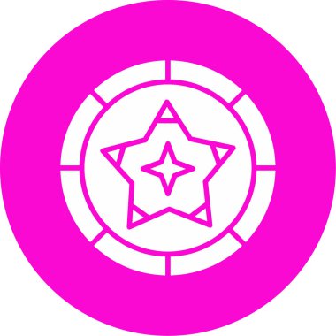 yıldız web simgesi basit illüstrasyon 