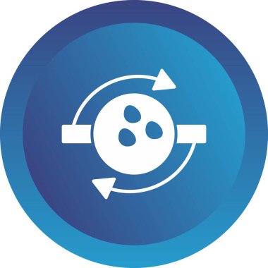 Top simgesinin vektör illüstrasyonu 