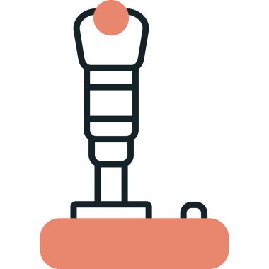 Modern joystick simgesinin vektör çizimi                             