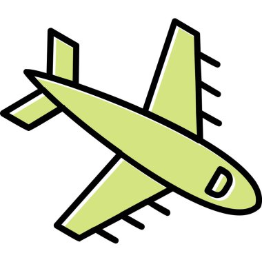  Uçak. Web simgesi basit illüstrasyon