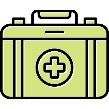 İlk yardım çantası vektör çizim 