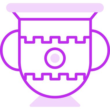 Amforo web simgesinin vektör illüstrasyonu             