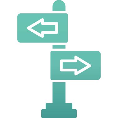 yönler web simgesi basit tasarım 