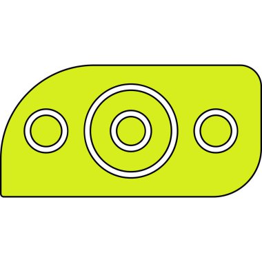 Modern araba aydınlatma simgesinin vektör illüstrasyonu                  