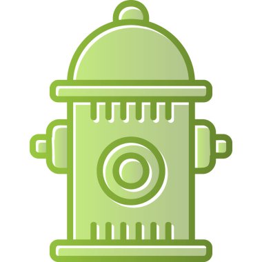 Yangın musluğu simgesinin vektör illüstrasyonu           