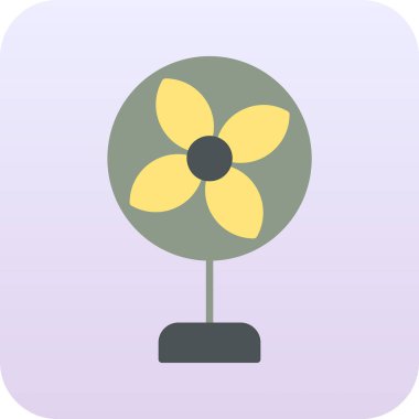 air fan simgesi, vektör illüstrasyonu basit tasarım