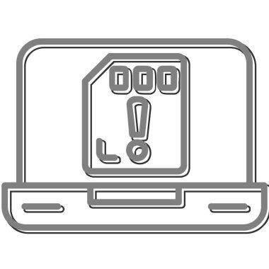 uyarı simgesi vektör illüstrasyonu