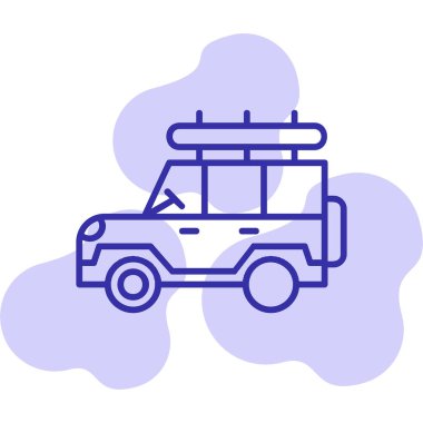 Safari cipi. Web simgesi basit illüstrasyon 