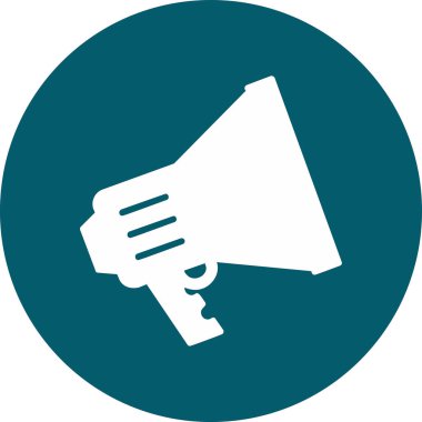 megafon web simgesi, vektör çizim 