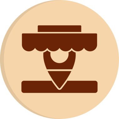 Pazar simgesinin vektör illüstrasyonu 