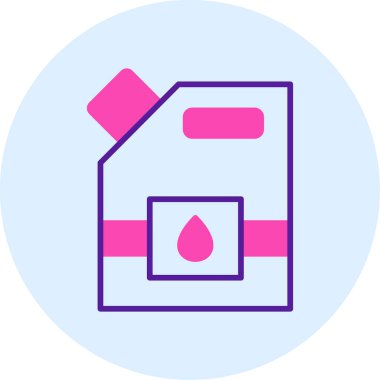 Yakıt. Web simgesi basit illüstrasyon