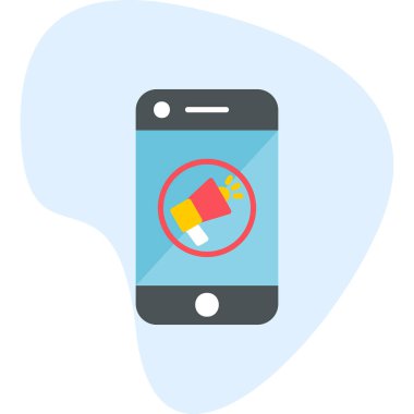 Sosyal medya tanıtım simgesi, vektör illüstrasyonu basit tasarım