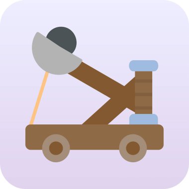 Mancınık. Web simgesi basit illüstrasyon              