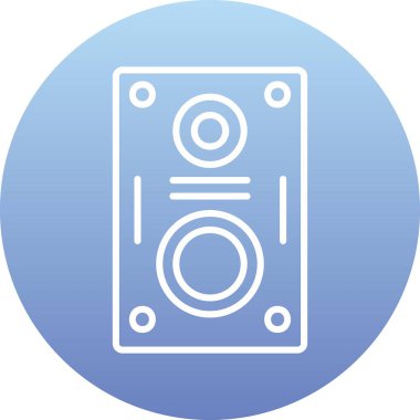 hoparlör basit vektör illüstrasyonu