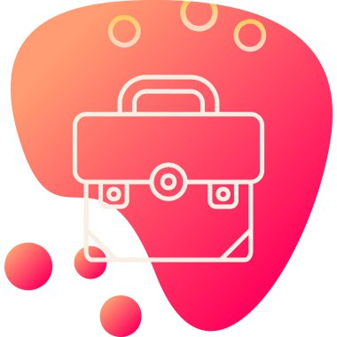 Bavul. Web simgesi basit illüstrasyon 