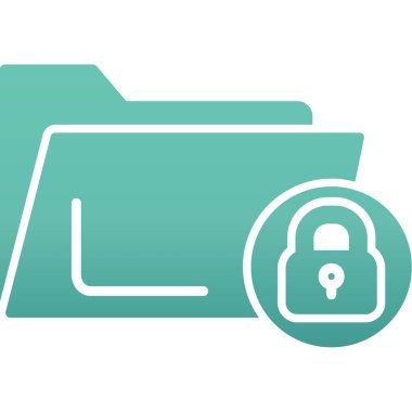 Dizin kilidi simgesi, basit illüstrasyon