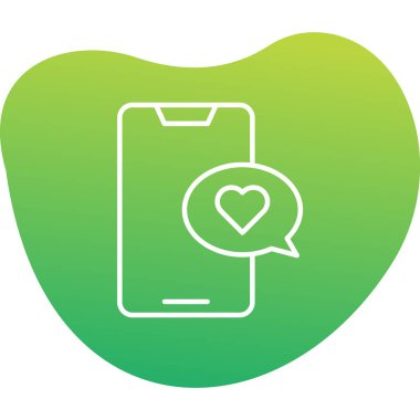 mobil sohbet simgesi, vektör illüstrasyon tasarımı