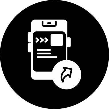 İleri simgesinin vektör illüstrasyonu  