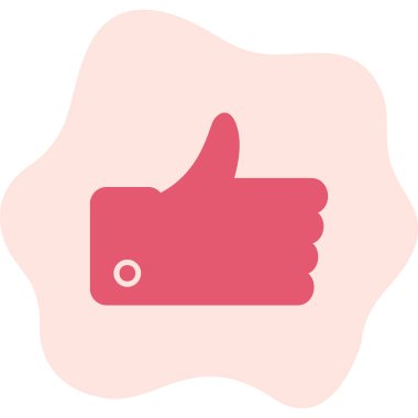 Baş parmak işareti. Basit resimleme